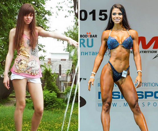 Диана Волкова, фитнес-бикини. Фото до и после