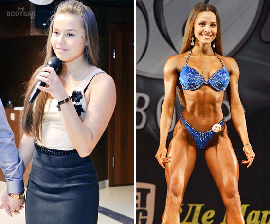 Елизавета Мукминова, фитнес бикини, фото "до и после"